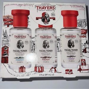 New Thayer's gift set Rose Petal Unscented and Lavender skincare toners Holiday
